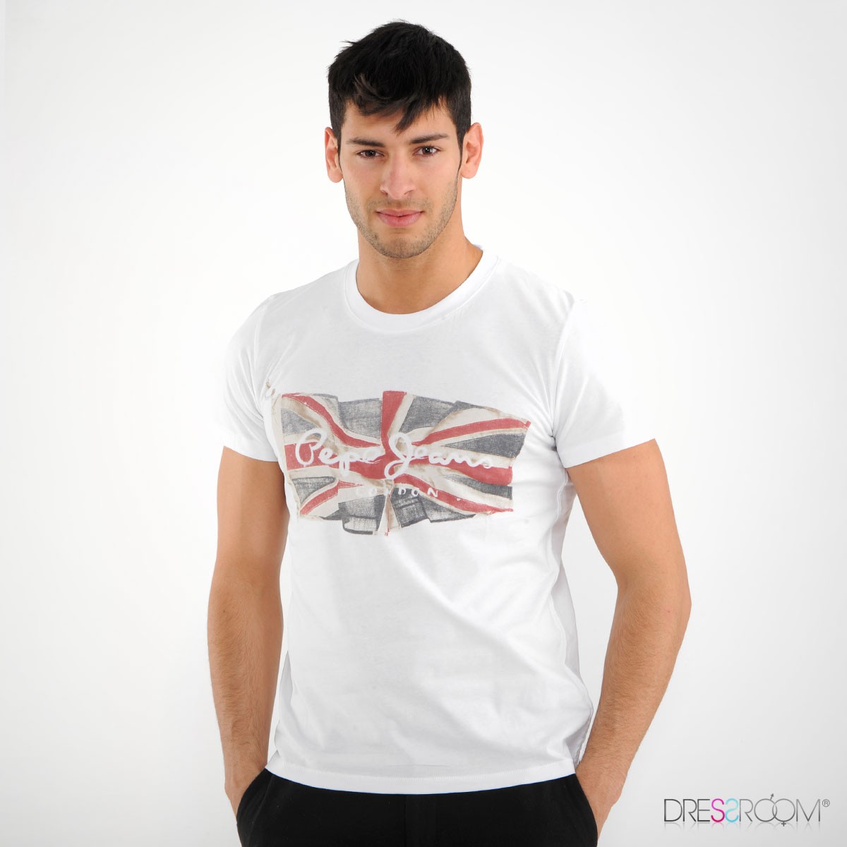 Pepe Jeans ORIGINAL STRETCH - T-shirt imprimé - grey marl/gris chiné