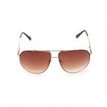 Gold and Brown Tint Pilot Sunglasses £4.99
